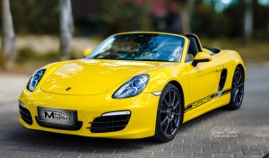 Porsche Boxster Yellow