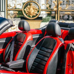 VW Beetle Red Cabrio