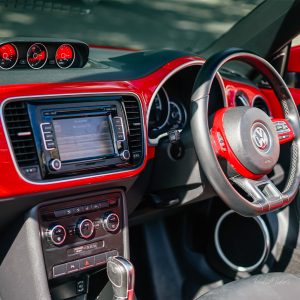 VW Beetle Red Cabrio