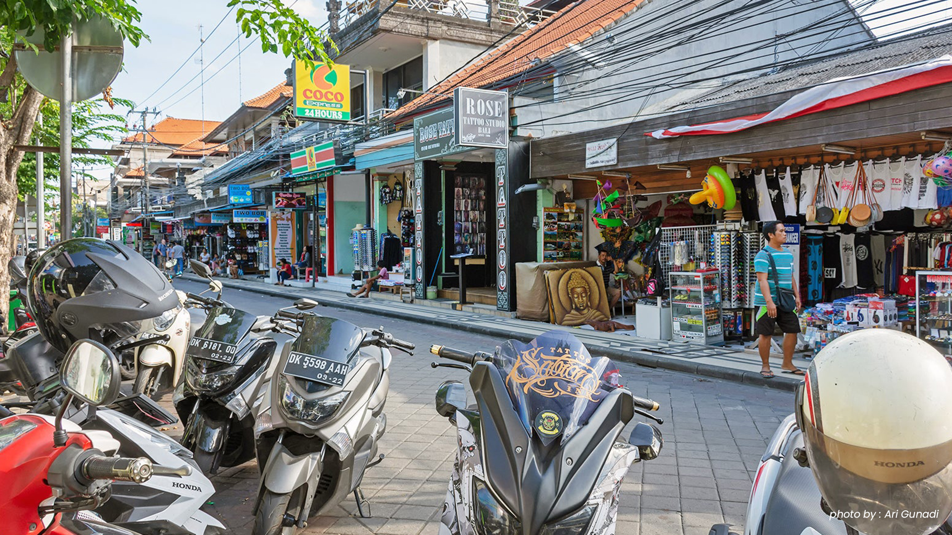 Shopping Along Canggu Street Shopping Along Canggu Street