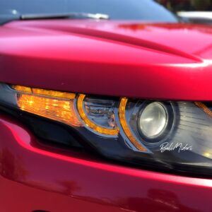 Red Range Rover Evoque