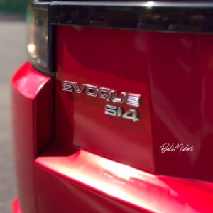Red Range Rover Evoque