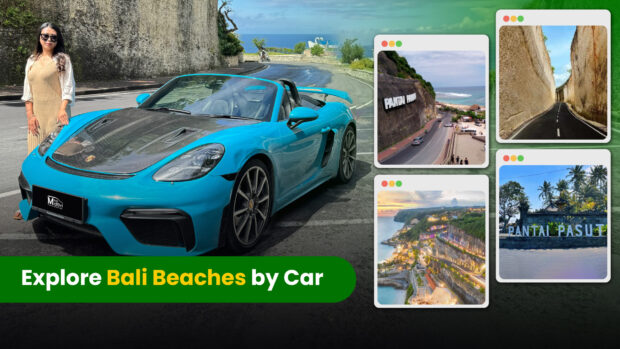 bali beach by car