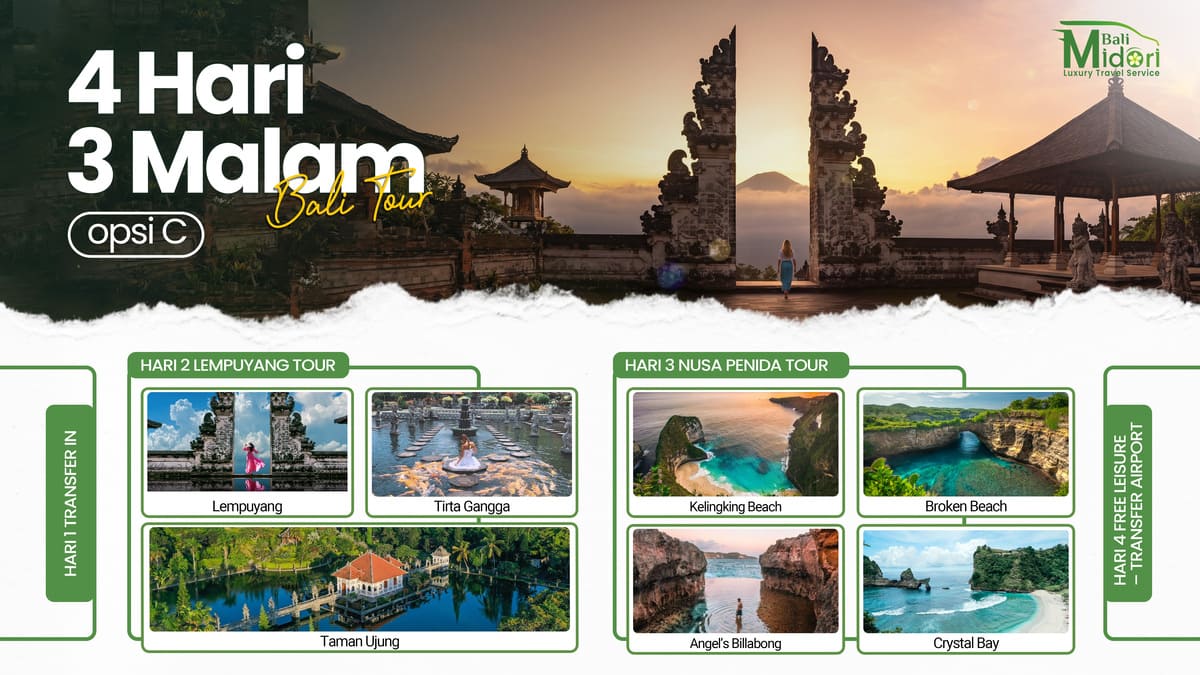 Klik untuk memperbesar 4 Hari 3 Malam opsi C