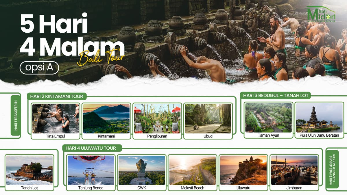 Klik untuk memperbesar 5 Hari 4 Malam opsi A