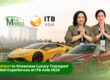 Bali Midori at ITB Asia 2026 promotional banner featuring luxury cars and team representatives